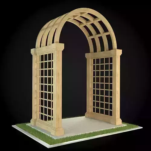 Pergola wooden arch