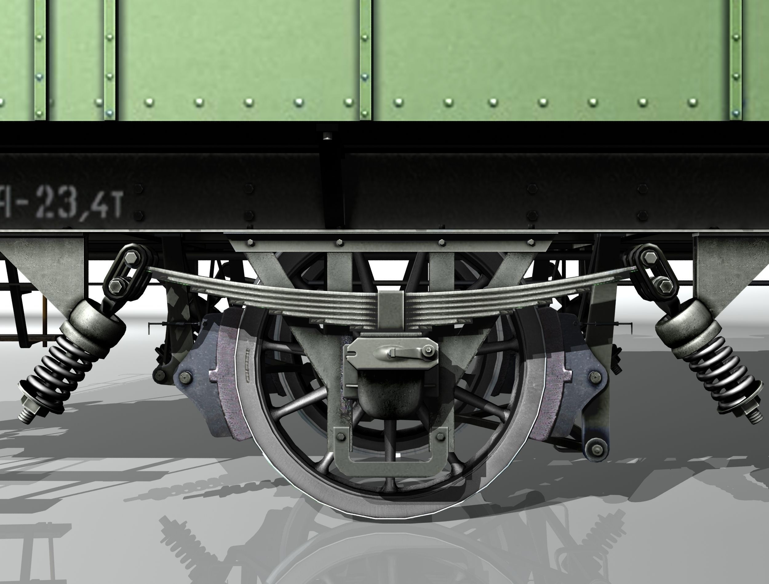 Passenger wagon 3D model_9