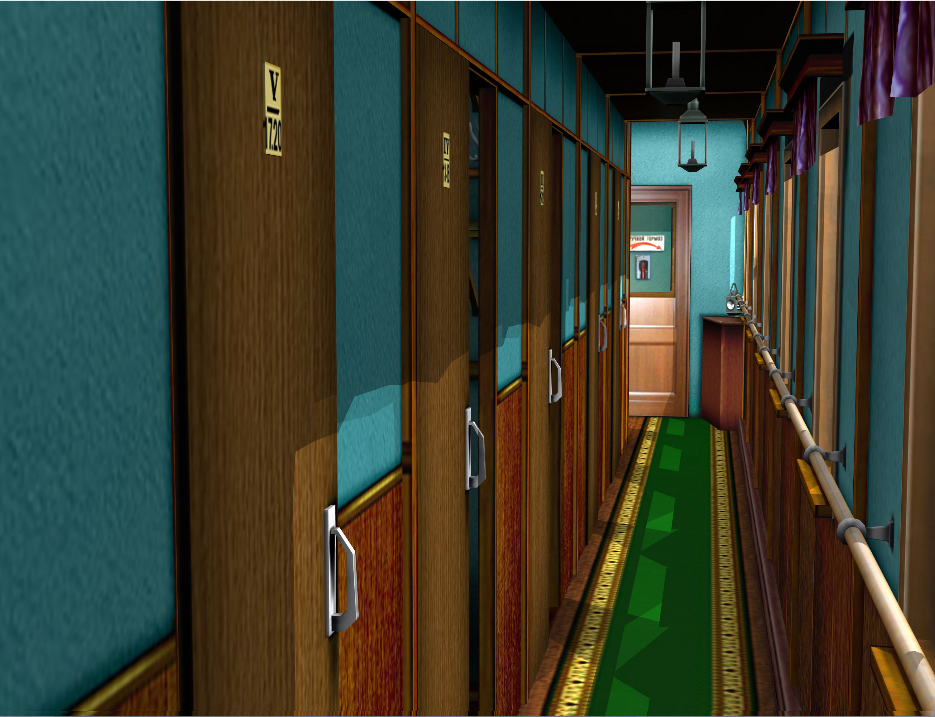 Passenger wagon 3D model_10