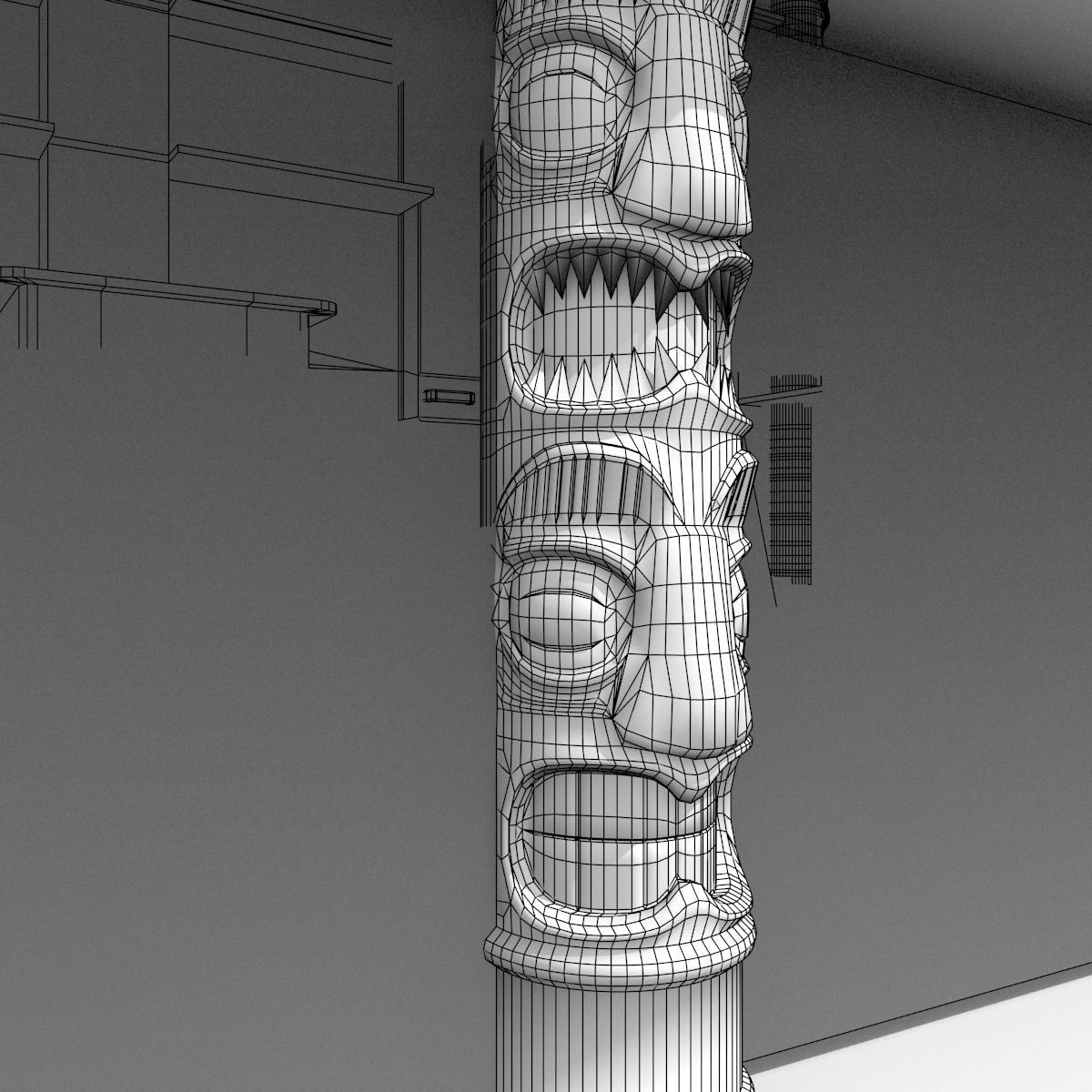 Kiosk on the beach 3D model_16