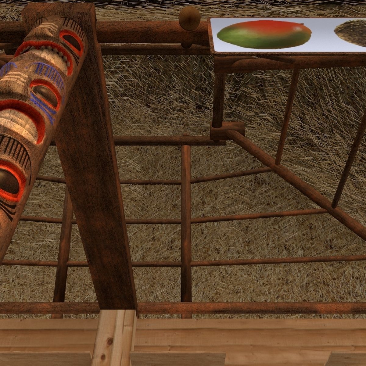 Kiosk on the beach 3D model_5