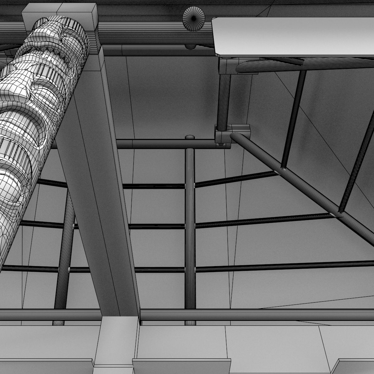 Kiosk on the beach 3D model_14