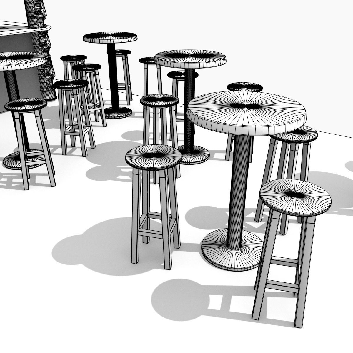 Kiosk on the beach 3D model_17