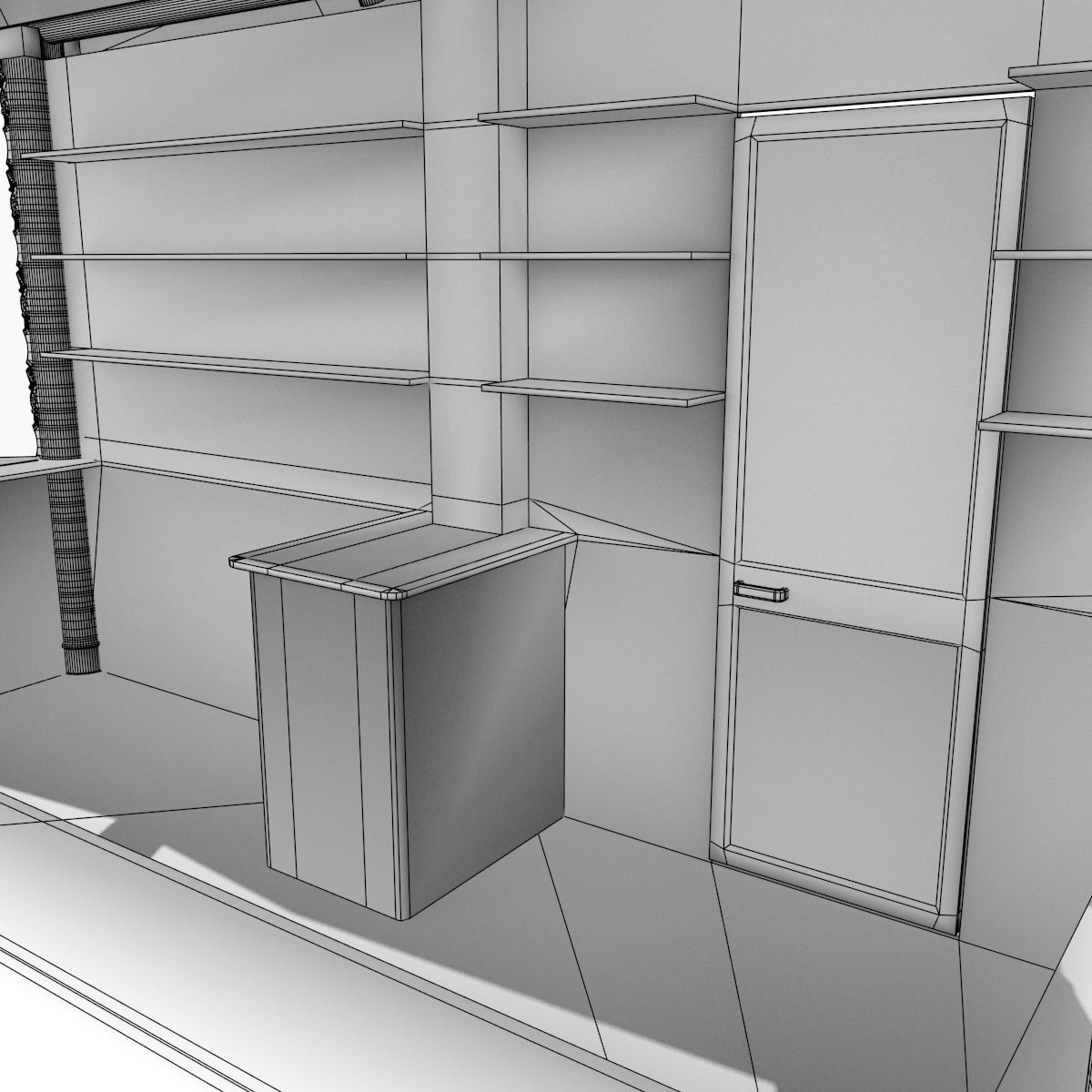 Kiosk on the beach 3D model_13