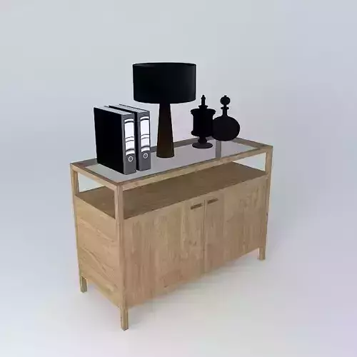 modern sideboard with accessories