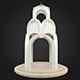 Gazebo structure with arches on top 3D model_1
