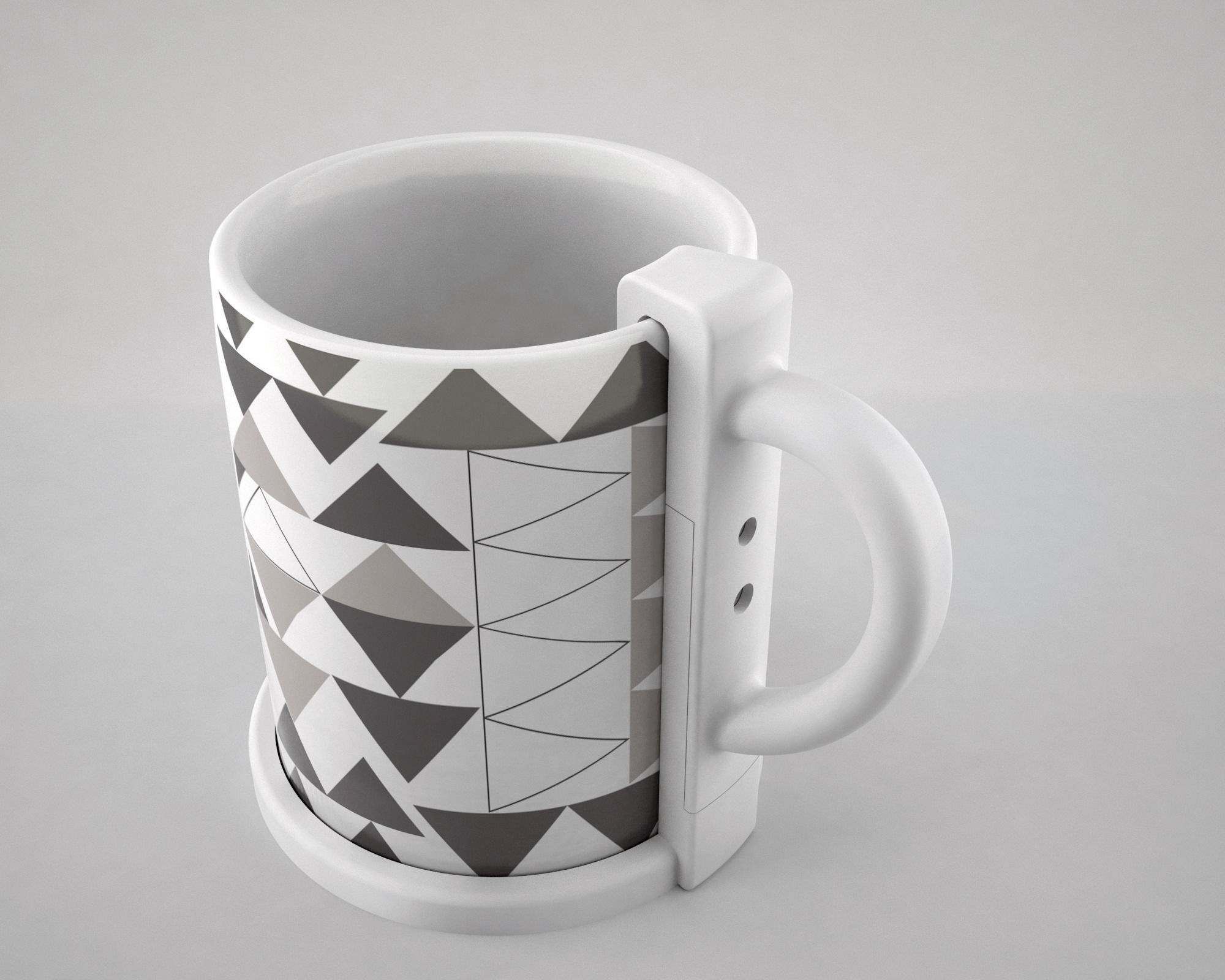 Cup Handle 3D print model_4