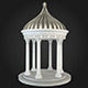 Gazebo marble 3D model_1