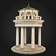 Gazebo with columns on top 3D model_1