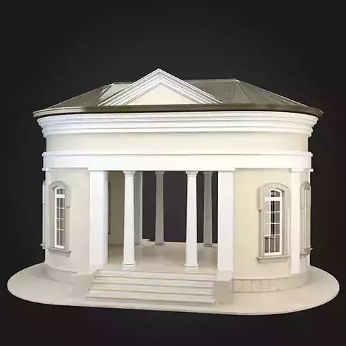 Gazebo building with columns and pillars