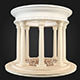Gazebo temple 3D model_1