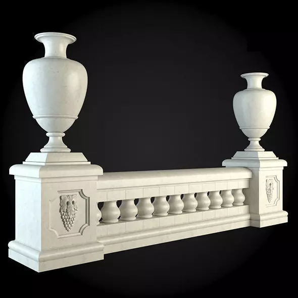 Baluster urns 3D model_0