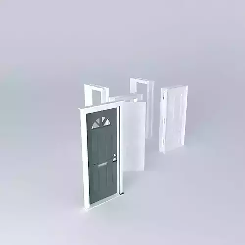 traditional English doors 3D model