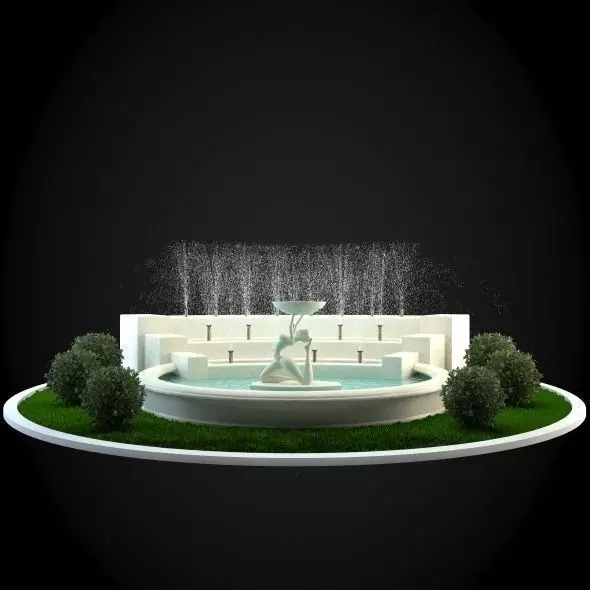 Fountain 3D model_0