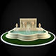 Fountain with two statues 3D model_1