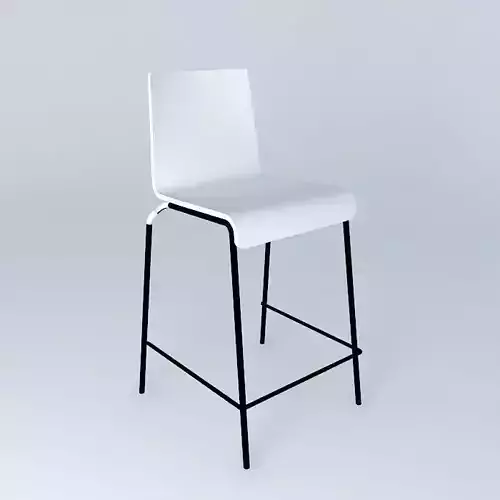 stool white 26 black