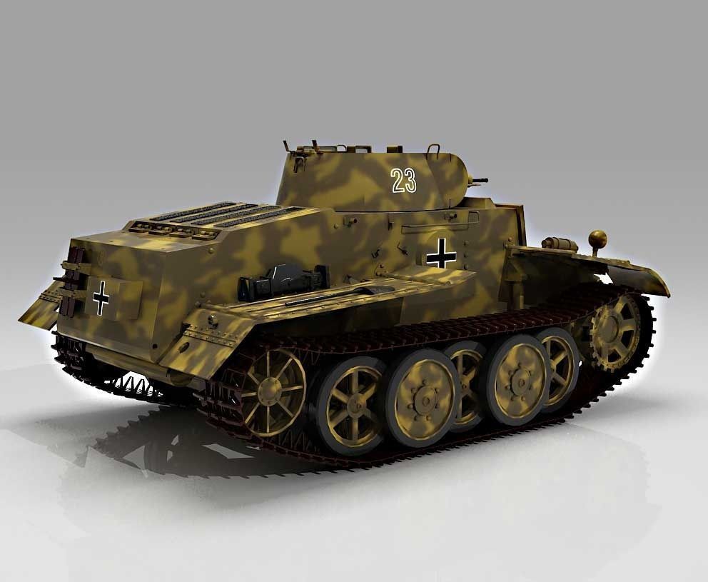 Panzer I Ausf F   VK1801 3D model_5
