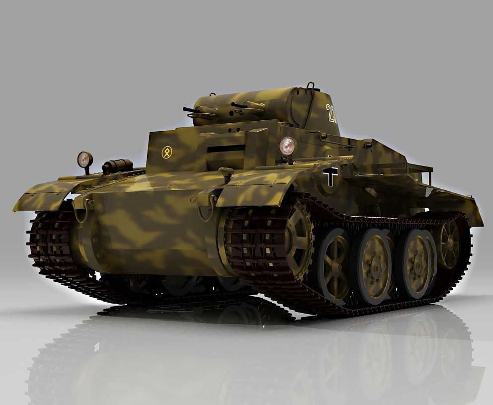 Panzer I Ausf F   VK1801 3D model_4