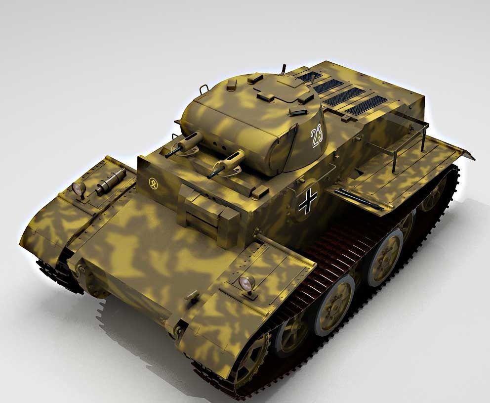 Panzer I Ausf F   VK1801 3D model_3