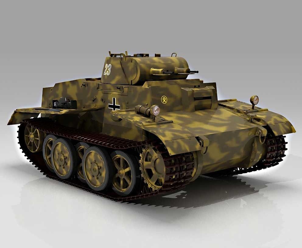 Panzer I Ausf F   VK1801 3D model_1