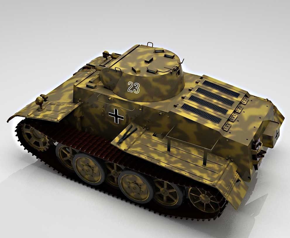 Panzer I Ausf F   VK1801 3D model_2