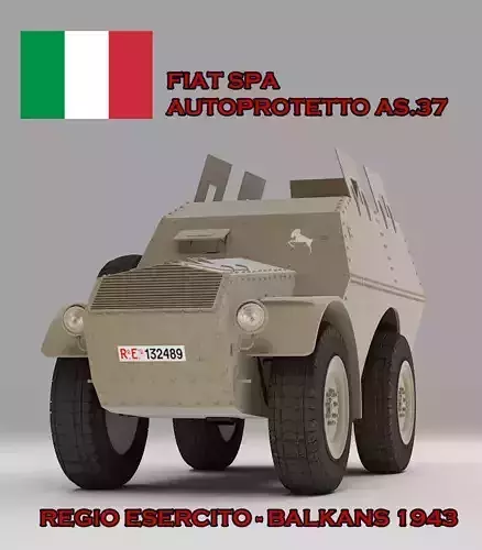 Autoprotetto Fiat Spa AS 37 Balkans 3D model