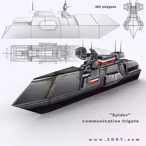 3DRT - Sci-Fi Naval Vessel - Spider
