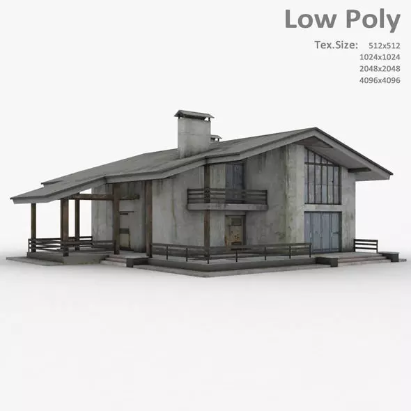 Building modern house 3D model_0