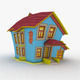 Building cartoon house 3D model_1