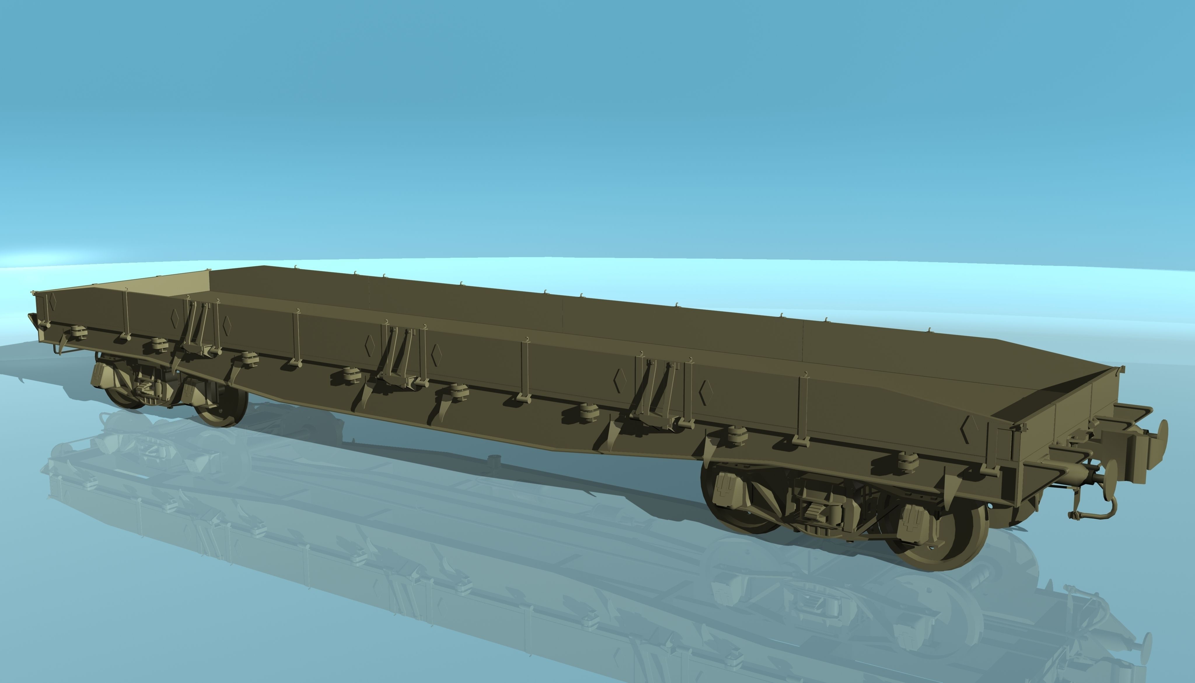 Platform type 13-H453 Low-poly 3D model_9