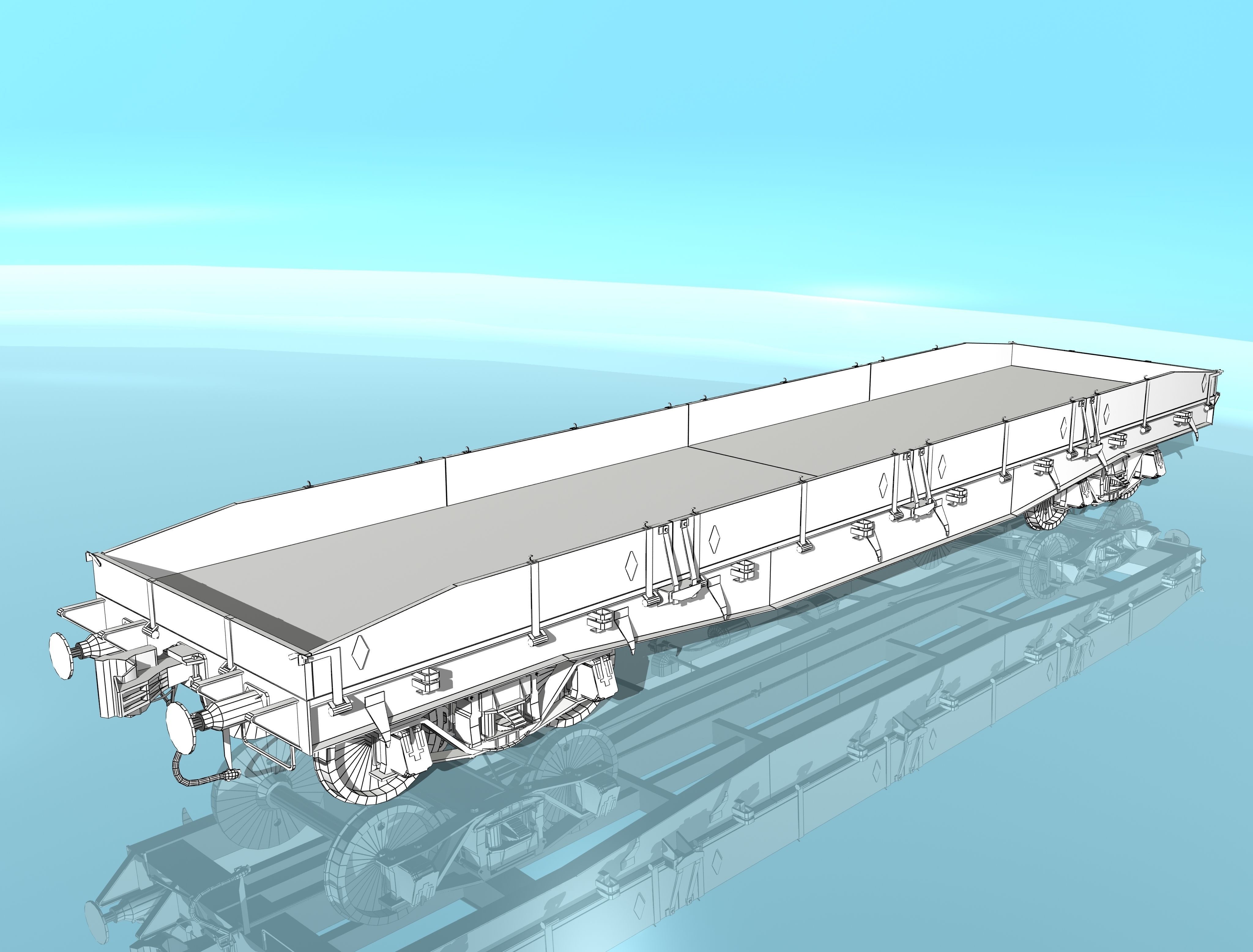 Platform type 13-H453 Low-poly 3D model_8