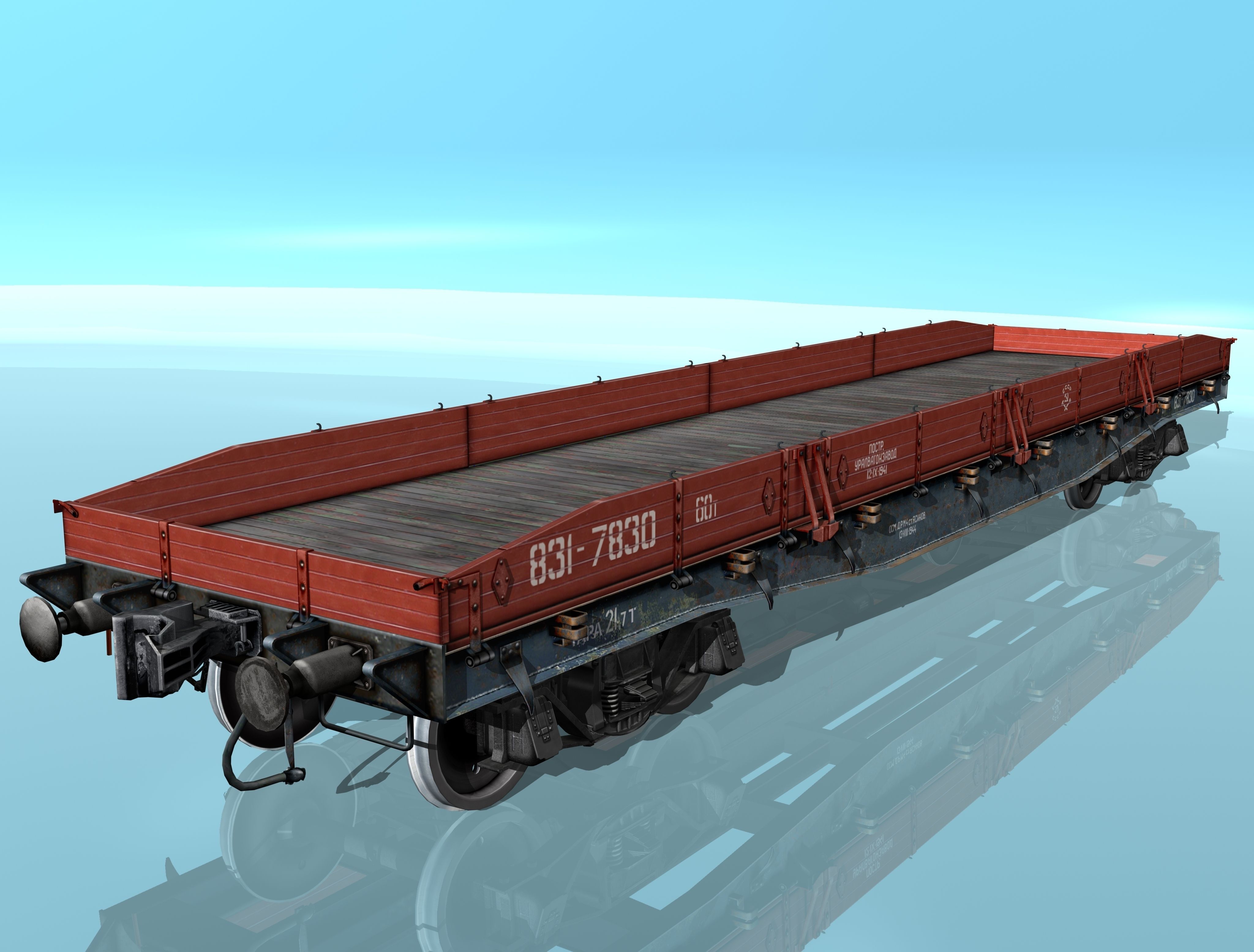 Platform type 13-H453 Low-poly 3D model_3