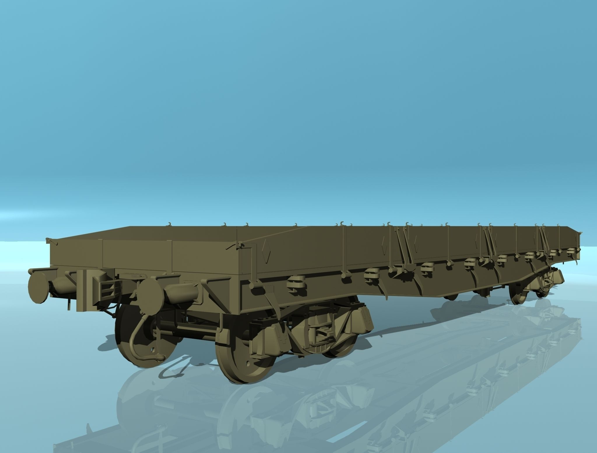 Platform type 13-H453 Low-poly 3D model_7