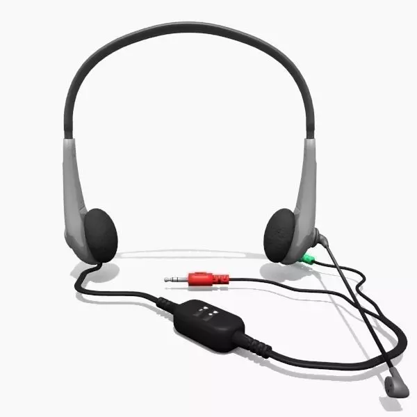 Headphones headset 3D model