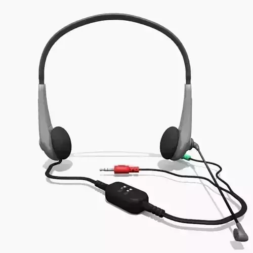 Headphones headset 3D model