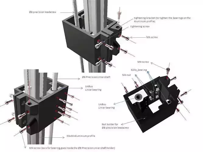 slider block for 3 printer Free 3D print model