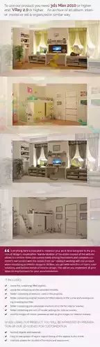 Nursery living room and bedroom