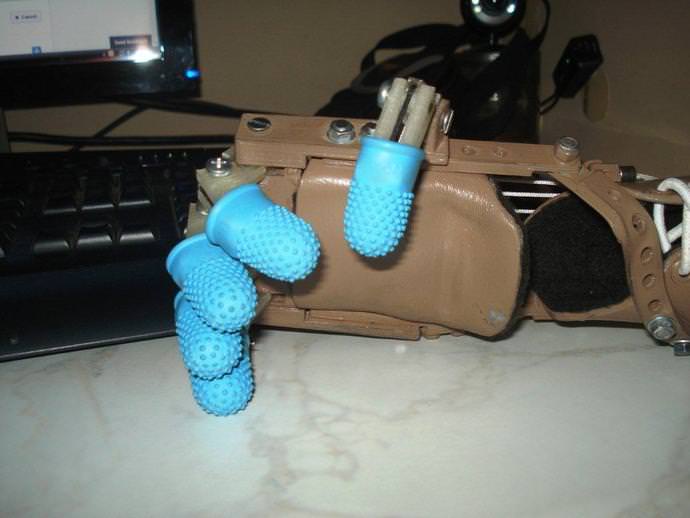 Complete set of mechanical anatomically driven fingers Free 3D print model_1