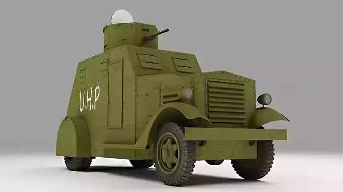 Armured Car Bilbao - Spanish Civil War 3D model