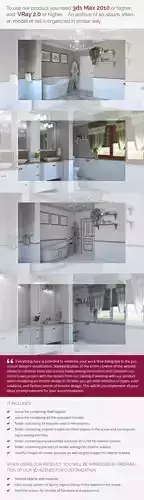 Bathroom with furniture