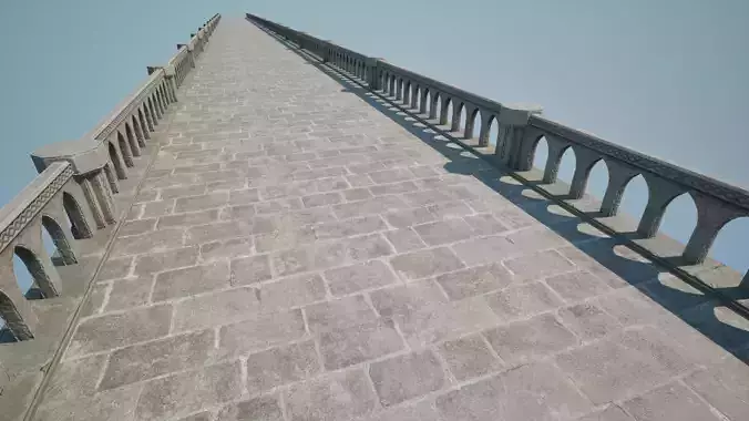 Ancient Dwarven Bridge - Modular - Game Props