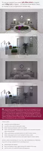 Bedroom living room with furniture