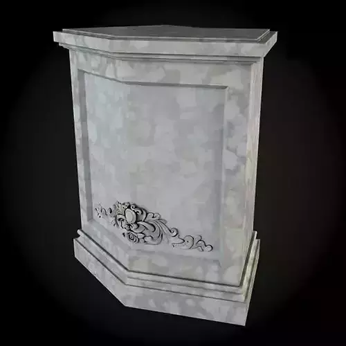 Pedestals marble pedestal with ornate design
