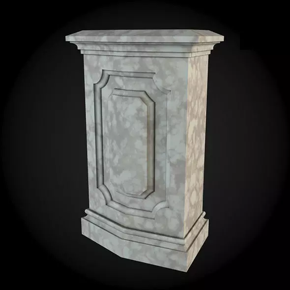 Pedestals marble pedestal 3D model_0