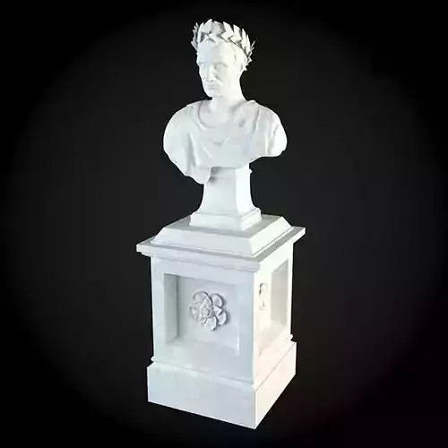 Pedestals marble bust