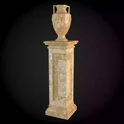 Pedestals marble pedestal with vase