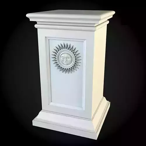 Pedestals pedestal with sun