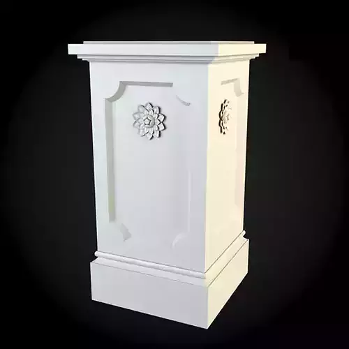 Pedestals pedestal with flower