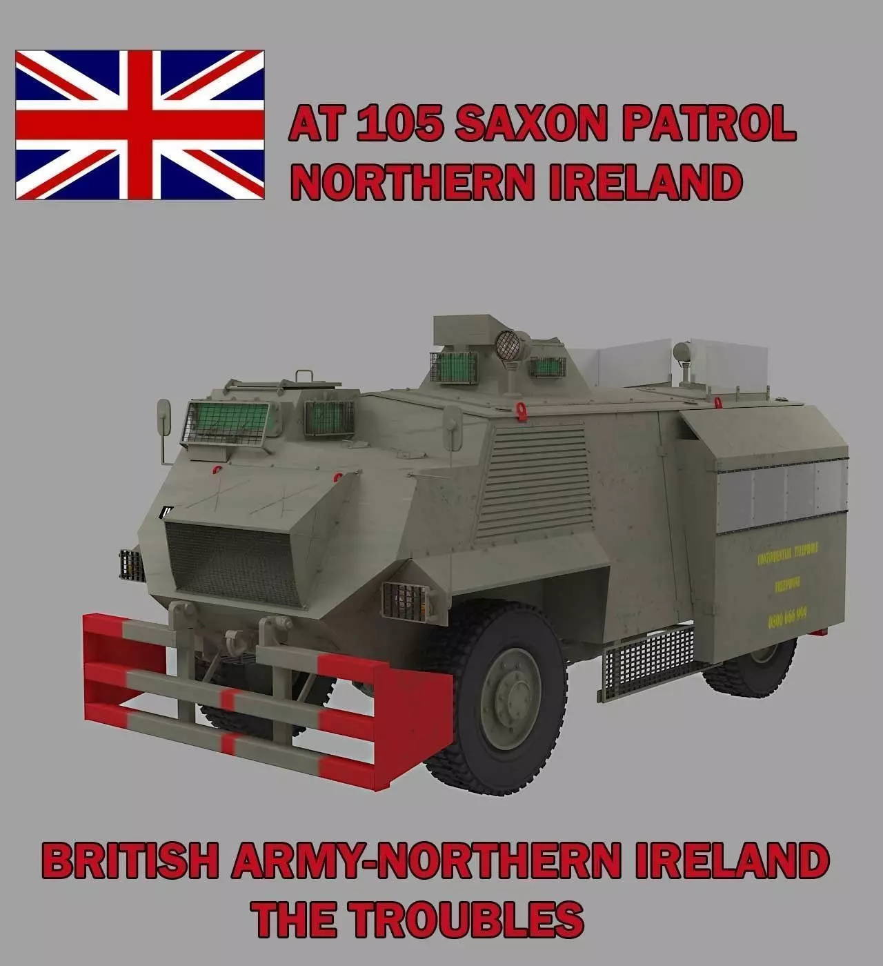 AT 105 SAXON PATROL - NORTHERN IRELAND 3D model_0
