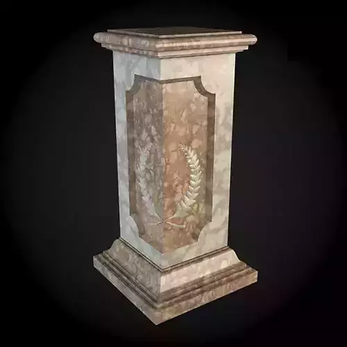 Pedestals marble pedestal with laurel design
